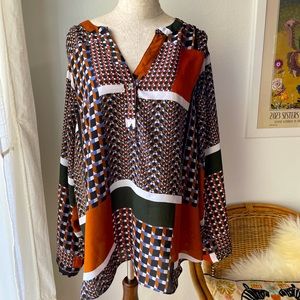Zac and Rachel 2X women's blouse in excellent condition